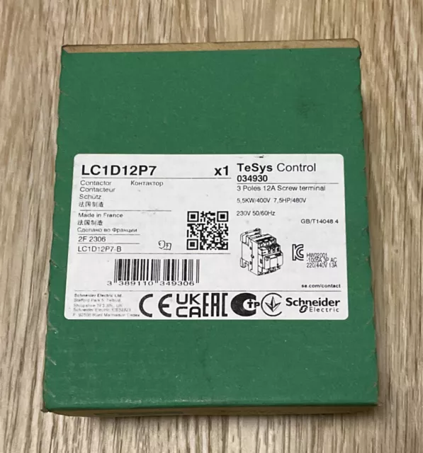 Schneider Electric Schütz LC1D12P7 230 V tensione bobina
