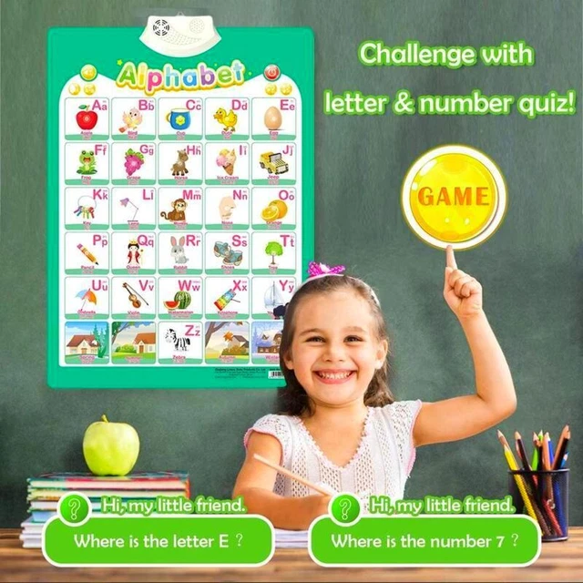 INTERACTIVE ELECTRONIC KIDS Alphabet Wall Chart - Educational Toy £15. ...