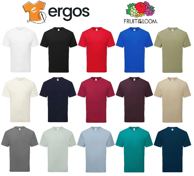 T-Shirt Cotone SUPER PREMIUM Maglia Maniche Corte FRUIT OF THE LOOM - 18 Colori - Foto 4