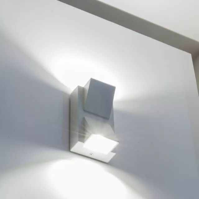 Applique Lampada decoro parete per esterni 10W doppia luce alta potenza COB LED 3