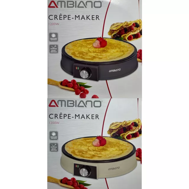 Ambiano Crêpe-Maker Crepepfanne Crepemaker Crêpes-Maker 1200 W CP22_03831