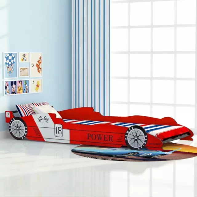 Children's Race Car Bed Wood Frame Racing Bed Frame Kids Children Teens Bed