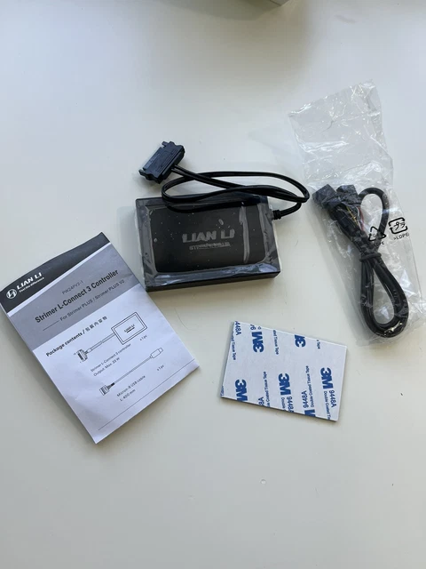 Lian Li Controller 3 LIAN LI STRIMER L-Connect 3 Controller Fit Strimer Plus or V2 PW24PV2-1 ...