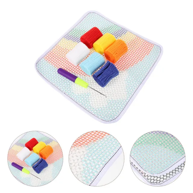 1 juego de alfombras hágalo usted mismo impreso en color juego de agujas para alfombras hágalo usted mismo en el hogar kit de alfombras hágalo usted mismo