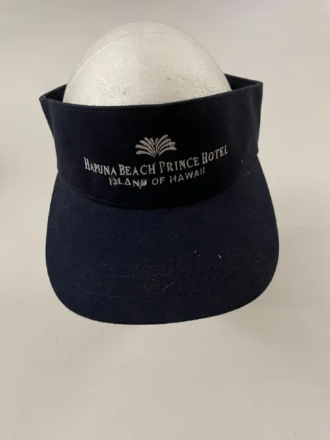 New Hapuna Beach Prince Hotel Island Of Hawaii Blue Graphic Visor Hat One Size