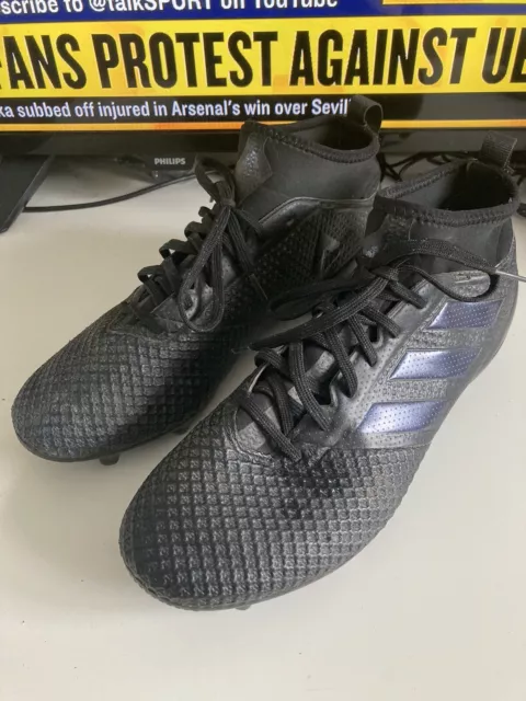 ADIDAS ACE 17.3 FG All Black Football Boots BY2197 UK 6 18.99