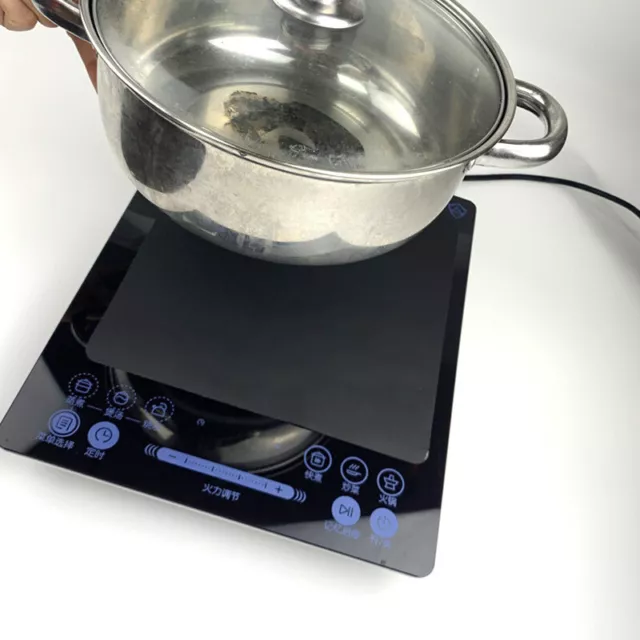 Reusable Induction Cooker Mat Protector Anti-Slip Silicone Insulation Mat Pad QO