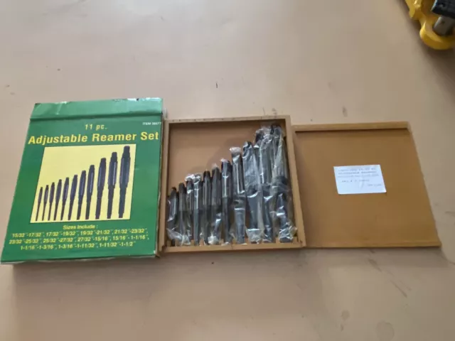Adjustable Hand Reamers, New In Box, 11 Piece Set