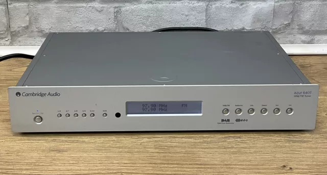 Cambridge Audio Azur 640T V2.0 DAB & FM Stereo Tuner in Silver HiFi Separate