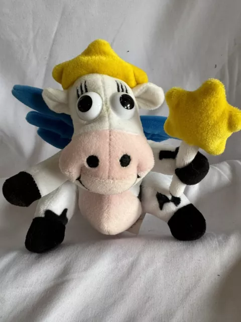 1997 Kraft Singles Dairy Fairy Plush Cow Beanbag Collectible