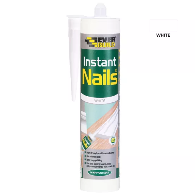 Instant Nails Solvent Free Grab Adhesive 290ml White