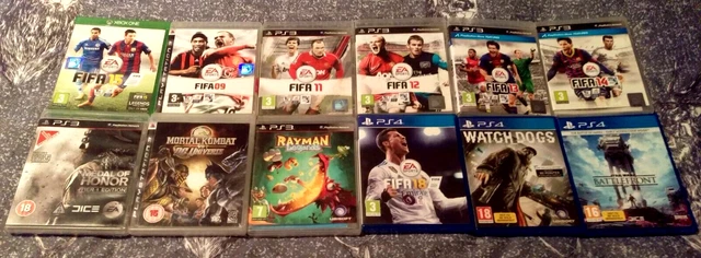 Lot De 3 Jeux PlayStation – Occasion Non Testée (bon état Général)