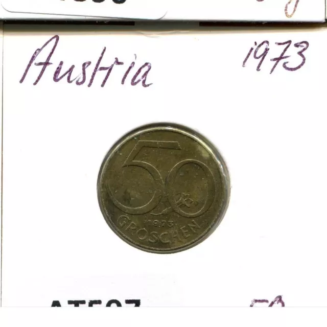 50 GROSCHEN 1973 AUSTRIA Coin #AT597U