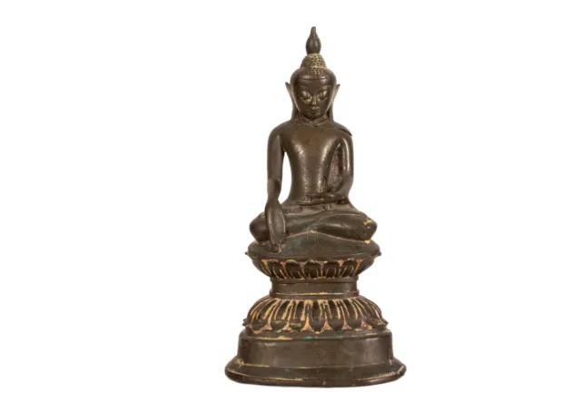 Ein Feiner,  Antiker Buddha. Bronze. Burma , Shan - Region. 17./ 18. Jh.