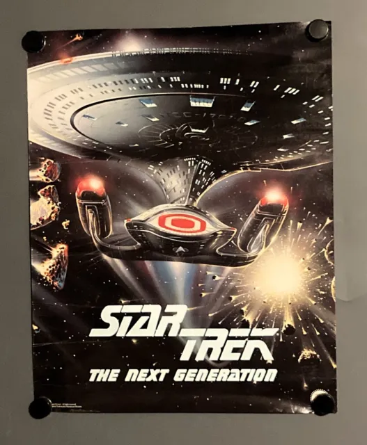 Vintage 1990 "Star Trek: The Next Generation Poster" - RARE POSTER!