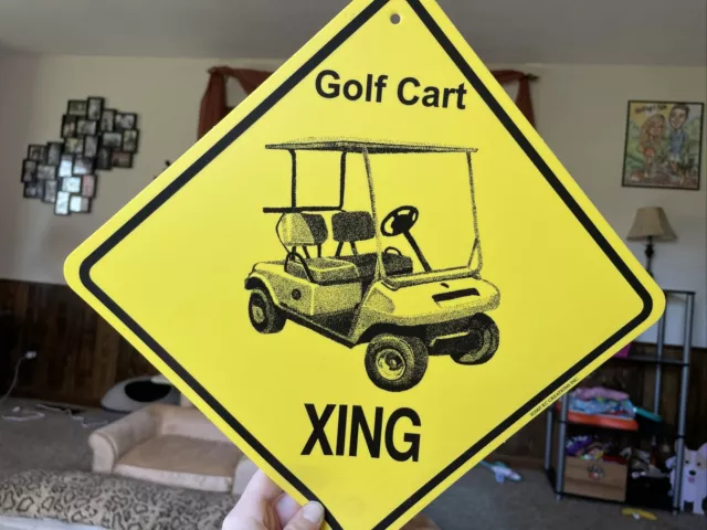 Golf Cart Crossing Sign: ' XING'. NEW!! KC creations Country Living