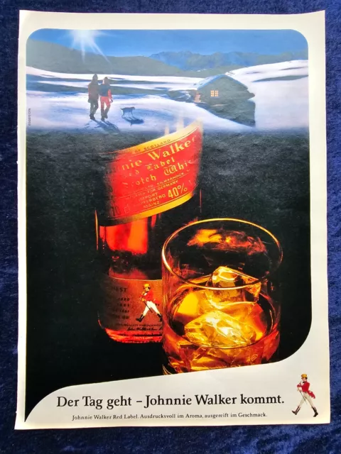 Johnnie Walker Red Label  Whisky, originale Werbung aus 1987