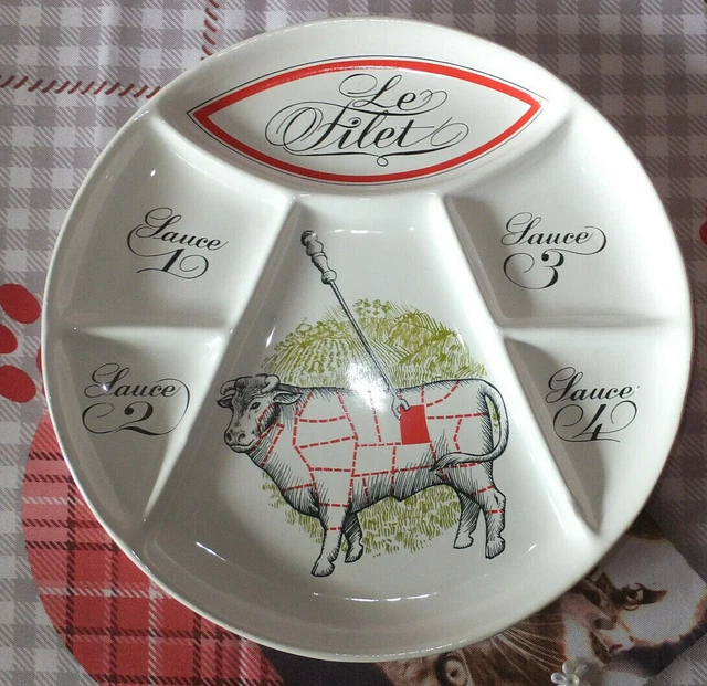 ASSIETTE COMPARTIMENTEE LE Filet Porcelaine D