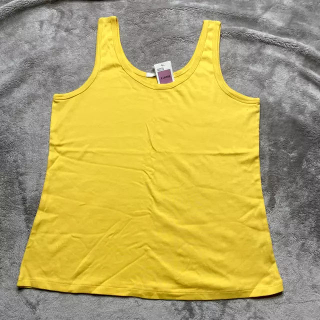 MARKS AND SPENCER Vest Ladies Extra Large Yellow Sleeveless Top TShirt New  Tags $8.98 - PicClick