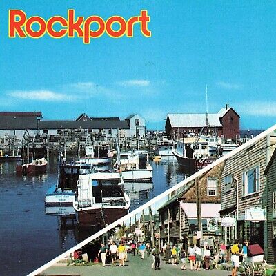 Rockport Massachusetts MA Bearskin Neck Boats Unused Ephemera Postcard
