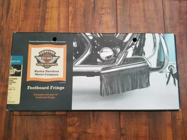 Harley Davidson 50204-97 FLSTS Footboard Fringe Burgundy Trim - NEW