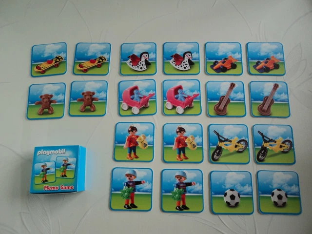 Jeu De Mémoire PLAYMOBIL (mémory) - Occasion, Bon état, Thème Ville Et Sports