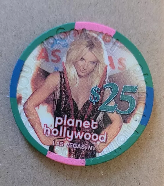 $25 Planet Hollywood Britney Spears LV Casino Chip