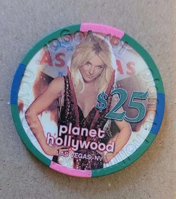 $25 Planet Hollywood Britney Spears LV Casino Chip $25 Planet Hollywood Britney Spears LV Casino Chip