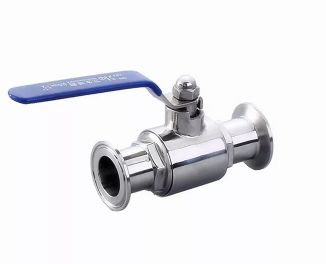 1" Stainless Steel 316 Straight Tri Clamp Sanitary Ball Valve Water Oil