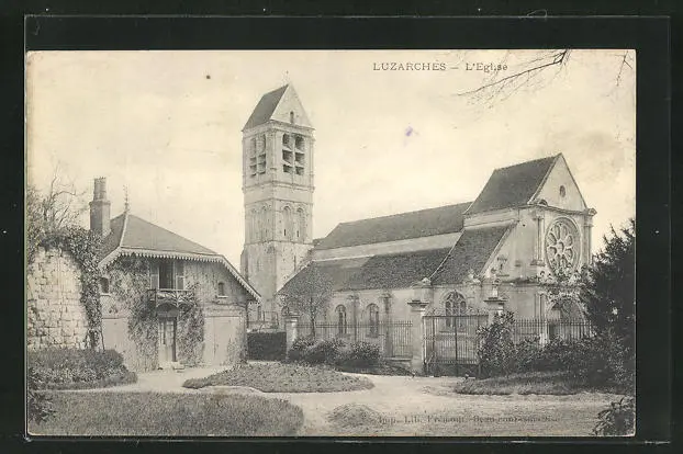 CPA Luzarches, L´Eglise,  vue de l'Église 1904