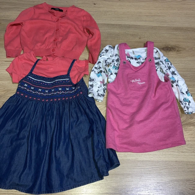 Baby Girls Dress Bundle Inc Minnie Mouse Size 12-18 Months