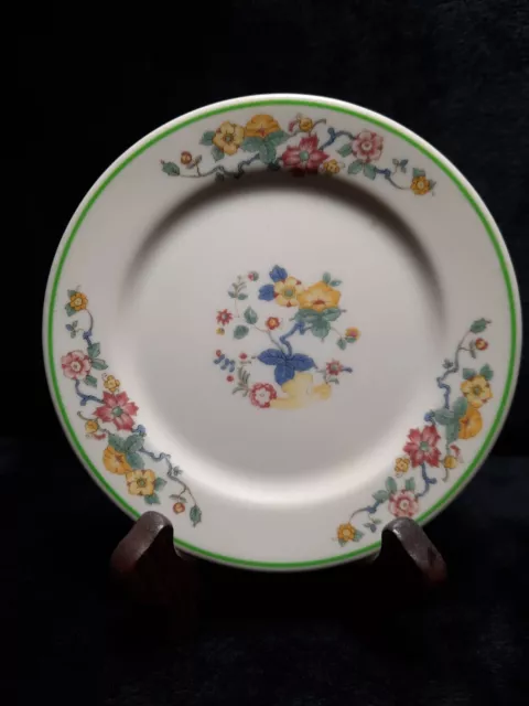 O. P. Co. Syracuse China "Old Ivory" 5 1/2 Inch Floral Plate
