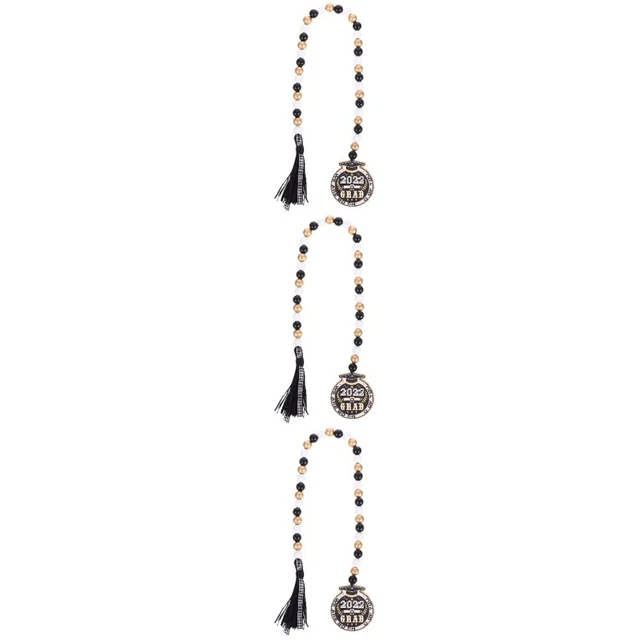 Collana Lunga Donna Con Perline Di Legno E Ciondolo A Nappa: Accessorio Etnico, Turchese E Beige, Ideale Per Estate