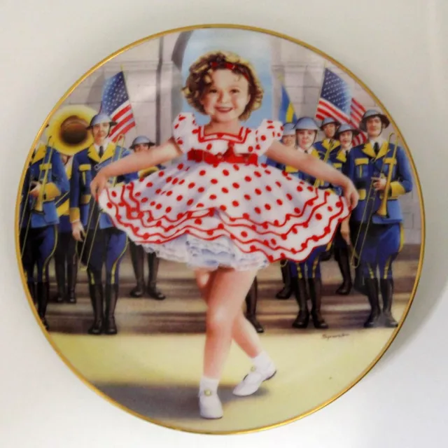 Shirley Temple " Stand up and cheer " plate# B1993 Danbury Mint Collector Plate