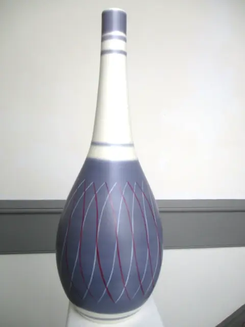 Poole Pottery Freeform Very Tall Vase