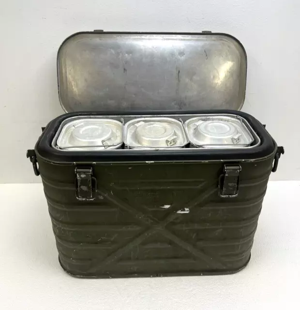 Vintage US Military AMF WYOTT Cooler Insulated Food Storage Ice Chest mermite ww