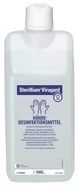 Sterillium Virugard Händedesinfektion 1 x 1000 ml | Bode / Paul Hartmann AG