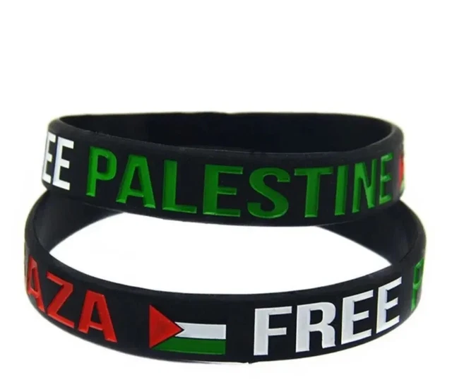 QISNG 4 Pcs Free Palestine Silicone Wrist Band Bracelet Motivational Sports Bracelet with Palestinian Gaza Flag : Buy Online at Best Price in KSA - Souq is now