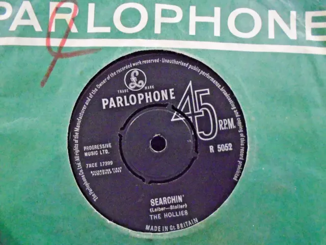THE HOLLIES " SEARCHIN` " Or. UK PARLOPHONE EX+ COND.IN Or.SL.