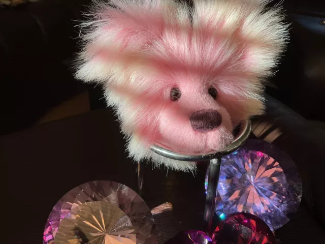 Charlie Bears Tiddly Pom Pom Key Ring Sugar New Sweet 🌹🌹🌹
