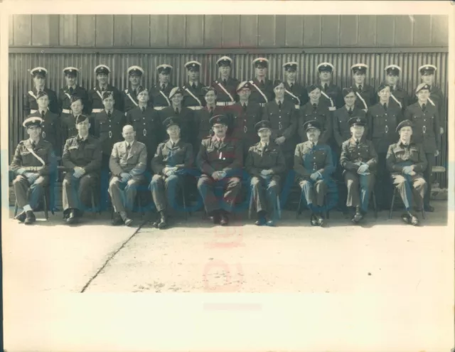 1951 RAF West Drayton Group photo D Unit CO Cyril Nith Pollock orig Photo 8x6"