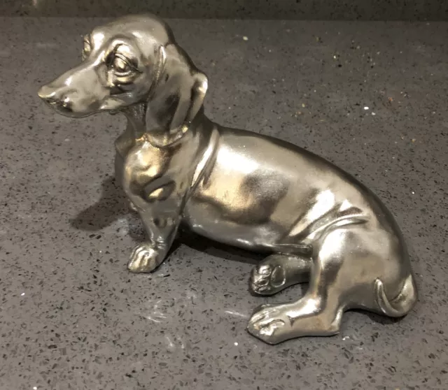 Dachshund Shiny Silver Dog