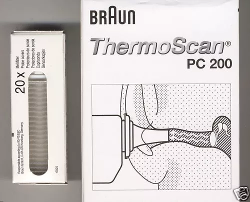 40 Schutzkappen BRAUN THERMOSCAN Ohrthermo. original