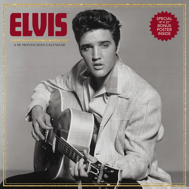 ACCO BRANDS Elvis Presley 2024 Wall Calendar With Poster 18 59 PicClick