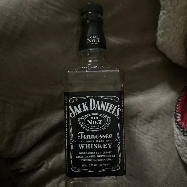 JACK DANIELSOLD NO. 7Tennessee Glass Whiskey Empty Bottle 750mlCraft