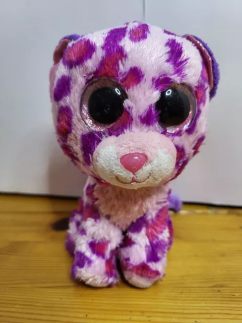 Ty Beanie Boo Glamour the Leopard soft toy 14 cm tall