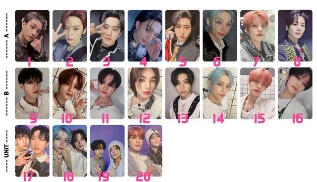KPOP StrayKids Lot de 55 à 165 cartes photo MAXIDETN 5 étoiles PILTO