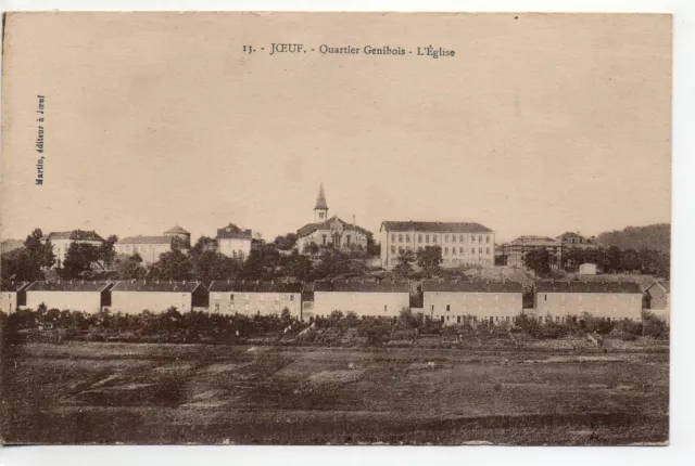 JOEUF - Meurthe et Moselle - CPA 54 - view of the Genibois district - the church