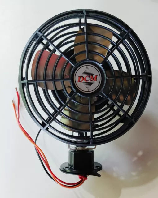 DCM 9000 Series 12V Dash Mounted Fan -- TAD000105 Aluminum Blade 7.5" Bus RV