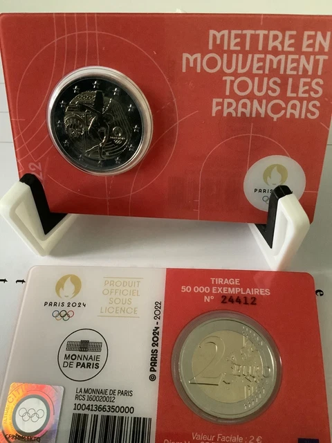 2 EURO FRANCIA 2024 Olimpiadi di Parigi 2024 in PP/piastra lucida EUR 1 2 EURO FRANCIA 2024 Olimpiadi di Parigi 2024 in PP/piastra lucida EUR 1